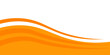 © Khoiril - orange and white business wave banner background. overlapping vector waves background.