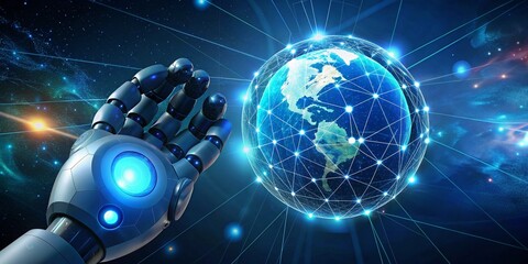 blue technology background