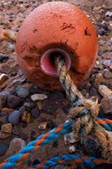 fishing net on the beach