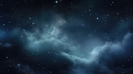 Wall Mural - amazing milky way galaxy background with stars and space dust, dark black sky background with white glowing milkyway, milky light in the center of the photo