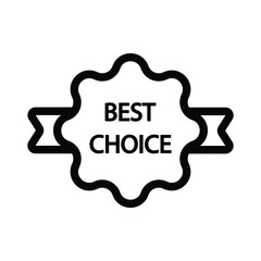 Wall Mural - Best choice tag, label icon