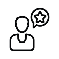 Wall Mural - Customer review icon
