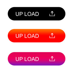 Wall Mural - buttons for web, up load buttons interactive elements for siteweb and app