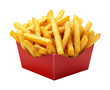 © Nadya - Delicious golden french fries fast food restaurant snack isolated on transparent background