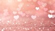 © Noble Art - Romantic Pink Heart Bokeh Background for Love Themes