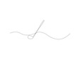 © Ijob solo - One continuous line drawing of golf putter, golf line icon, white background,one continuous line drawing of Golf sport vector illustration, abstract one line icon drawing.