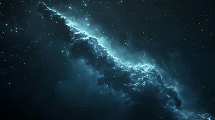 Wall Mural - Nebula shaped like a cosmic pillar in deep space. Cosmic Pillar. Illustration