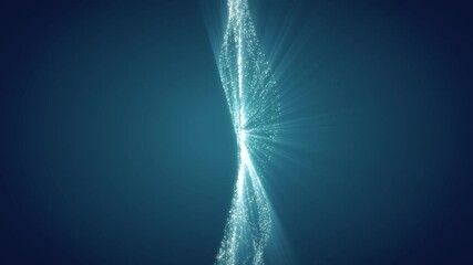 Wall Mural - abstract technology wave. flow of particles. big data transfer visualization. 3d rendering.