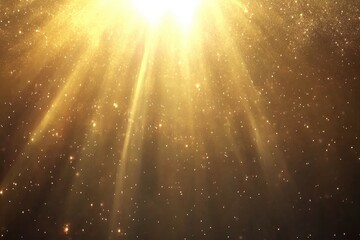 Wall Mural - golden light rays burst from above
