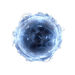 Wall Mural - luminous energy orb abstract 3d render of a glowing celestial sphere