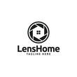 © Nuswantara - lens house logo design