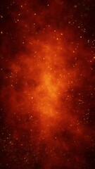 Wall Mural - loop fire texture flames with flying sparks vertical motion graphic background.