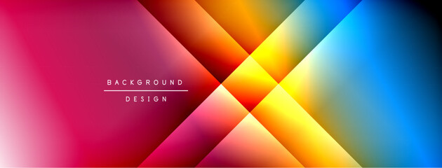 Fototapete - Abstract gradient background. Vivid colors blend, creating dynamic geometric shapes. Modern design suitable for digital projects.