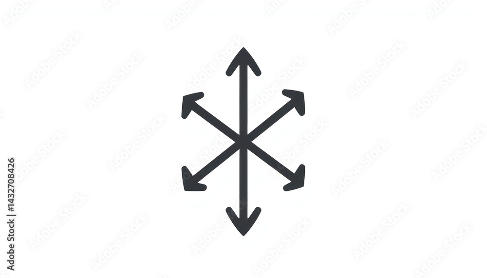 Symmetrical directional symbol