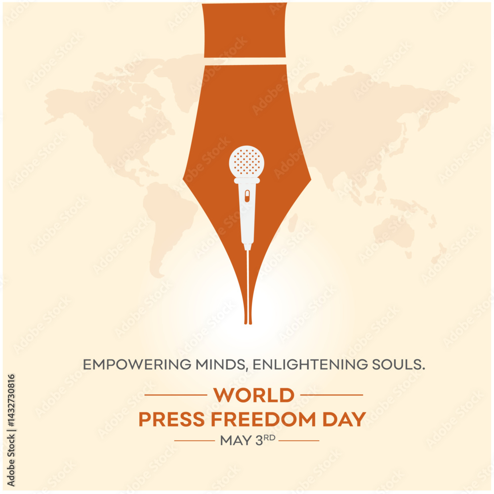 World Press Freedom Day May 3rd. Social Media Post Vector Design ...