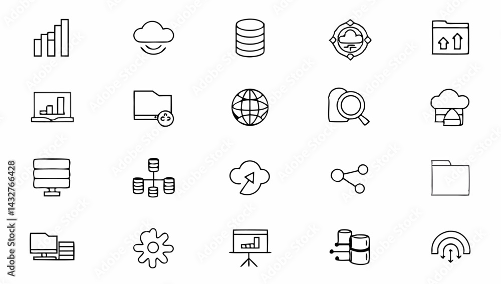 Internet Dat Icon data-analytics-set-of-web-icons-in-line-style--dat (2).eps Stock Vector ...