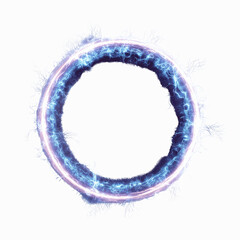 Wall Mural - glowing energy ring abstract circular light effect