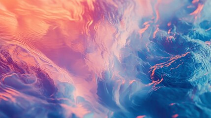 Wall Mural - abstract colorful smoke or cloud-like formations in hues of pink blue and orange.