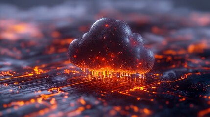 Cloud computing infrastructure concept