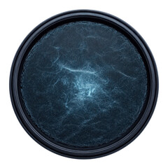 Wall Mural - abstract dark blue nebula in circular frame - digital art