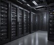 © OneWayPhoto - Gleaming server racks and complex network cabling in a secure facility, powerful, it infrastructure, hardware
