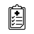© anisa - Medical bill icon. Flat illustration of icons color editable