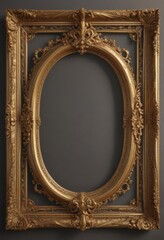 Wall Mural - Intricate gold vintage frames, ornate details  ,  vintage,  elegant