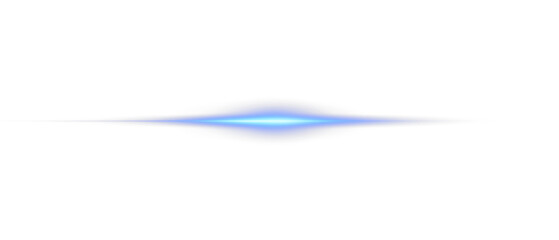 Wall Mural - png glowing horizontal blue light line with radiant shine and beam effect. futuristic energy streak 