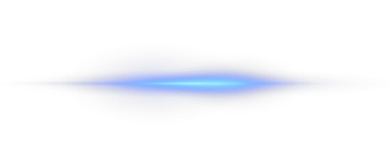 Wall Mural - png glowing horizontal blue light line with radiant shine and beam effect. futuristic energy streak 