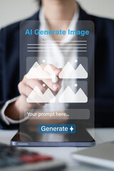 artificial intelligence image graphic generate software digital technology prompt tool design concep