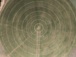 © MACO - Aerial view of circular crops with irrigation circles visible. Bridger, Montana