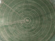 © MACO - Aerial view of circular crops with irrigation circles visible. Bridger, Montana