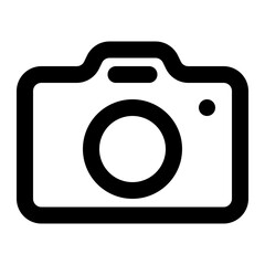 Wall Mural - simple camera icon suitable for photography and media projects.