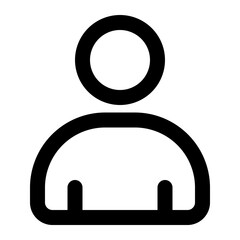 Wall Mural - A simple representation of a user profile for web or app design.