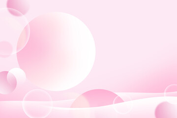 Wall Mural - Abstract circle gradient soft light pink bokeh with curve pattern wave background for Graphic business background hitech technology digital design illustration web template backdrop desktop wallpaper 