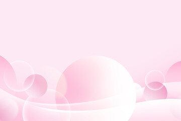 Wall Mural - Abstract circle gradient soft light pink bokeh with curve pattern wave background for Graphic business background hitech technology digital design illustration web template backdrop desktop wallpaper 