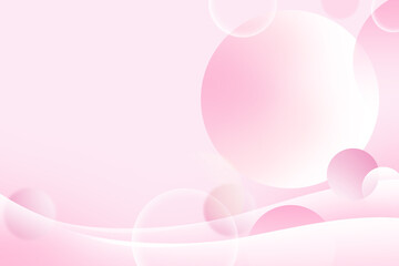 Wall Mural - Abstract circle gradient soft light pink bokeh with curve pattern wave background for Graphic business background hitech technology digital design illustration web template backdrop desktop wallpaper 