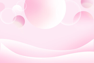 Wall Mural - Abstract circle gradient soft light pink bokeh with curve pattern wave background for Graphic business background hitech technology digital design illustration web template backdrop desktop wallpaper 