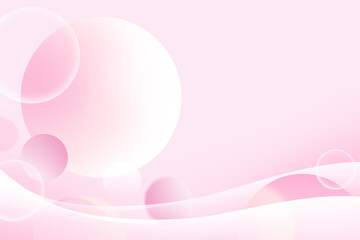 Wall Mural - Abstract circle gradient soft light pink bokeh with curve pattern wave background for Graphic business background hitech technology digital design illustration web template backdrop desktop wallpaper 