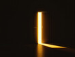 © lina - open door with bright golden light streaming into dark room