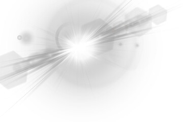 Wall Mural - Light burst shines intensely, radiating luminous star energy. Lens reflection glows softly, perfect for modern web UI. Translucent flare adds smooth glow to elegant designs. Starry flash twinkles 