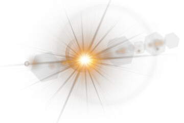 Wall Mural - Light burst shines intensely, radiating luminous star energy. Lens reflection glows softly, perfect for modern web UI. Translucent flare adds smooth glow to elegant designs. Starry flash twinkles 