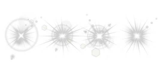 Wall Mural - Light burst shines intensely, radiating luminous star energy. Lens reflection glows softly, perfect for modern web UI. Translucent flare adds smooth glow to elegant designs. Starry flash twinkles 