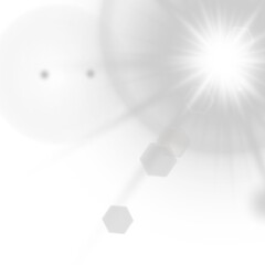 Wall Mural - Sunlight glare overlays suit photo and UI edits. Golden light radiates gently in circular formation. Warm light transitions create atmosphere and depth. Soft sun beam effect perfect for nature scenes
