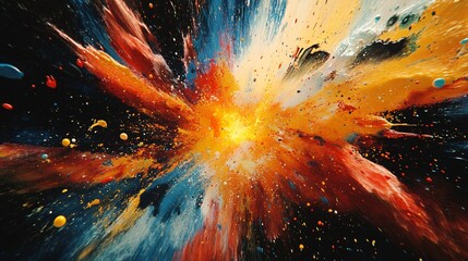 Wall Mural - orbiting visual loop animating over a canvas-style background