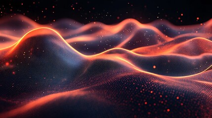 Wall Mural - bouncing visual loop animating over a digital interface background