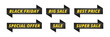 © Li Artis - Set of sale stickers for Black Friday.