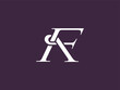 © Gus Grafis - Elegant FK serif monogram logo, classic and modern. Subtle organic elements in design add a natural, graceful touch. Ideal for luxury premium brands, including fashion, beauty cosmetics, accessories.