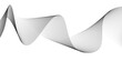 © BLACK MAN - Abstract wave element for design. Digital frequency track equalizer. Stylized line art background. Vector illustration.  grey wave lines on transparent background.