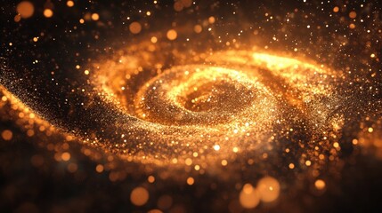 Wall Mural - vortex of swirling particles creating a sense of motion and depth